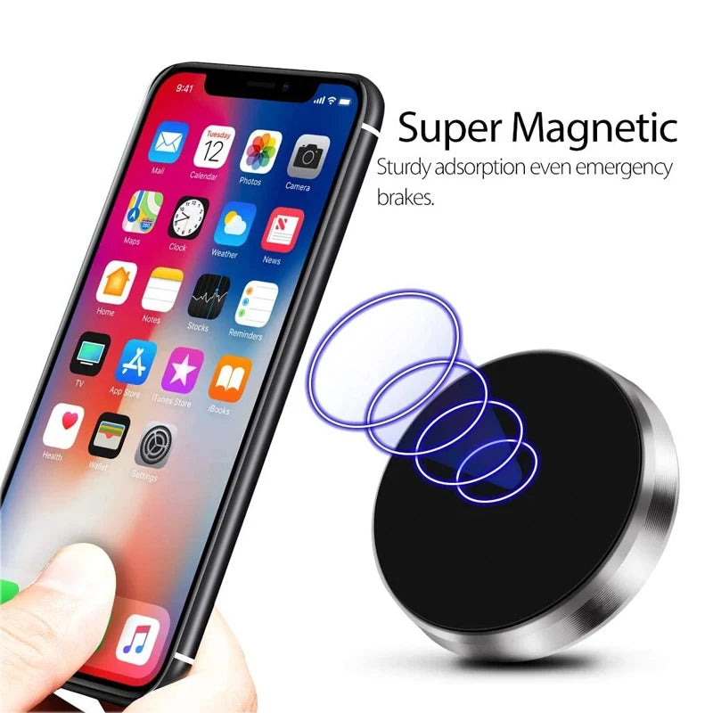 Universal Magnetic Car Phone Holder – Dashboard & Wall Mount for iPhone, Xiaomi, Huawei & More