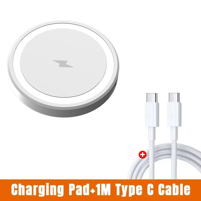 Mini Magnetic Wireless Charger for MagSafe – Fast Charging Pad for iPhone 17/16/15/14/13/12 & AirPods Pro