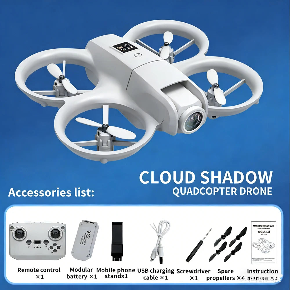 Mini Foldable 4K Camera Drone – WiFi FPV RC Quadcopter with Hover Mode