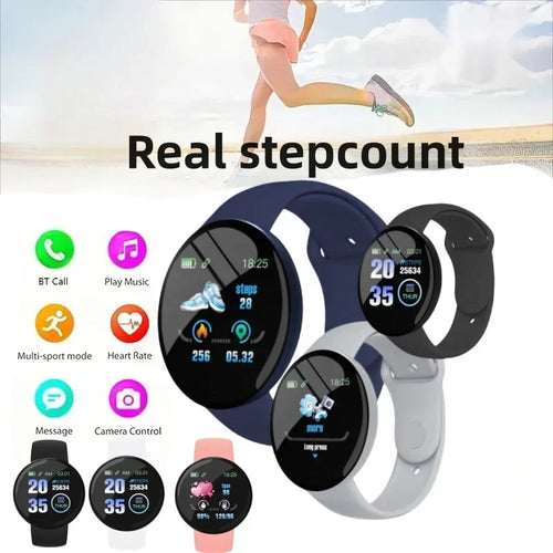 D18 Smart Watch Circular Color Screen Multiple Sports Modes Call Information Reminder Photo Taking Music Smart Bracelet Gift New