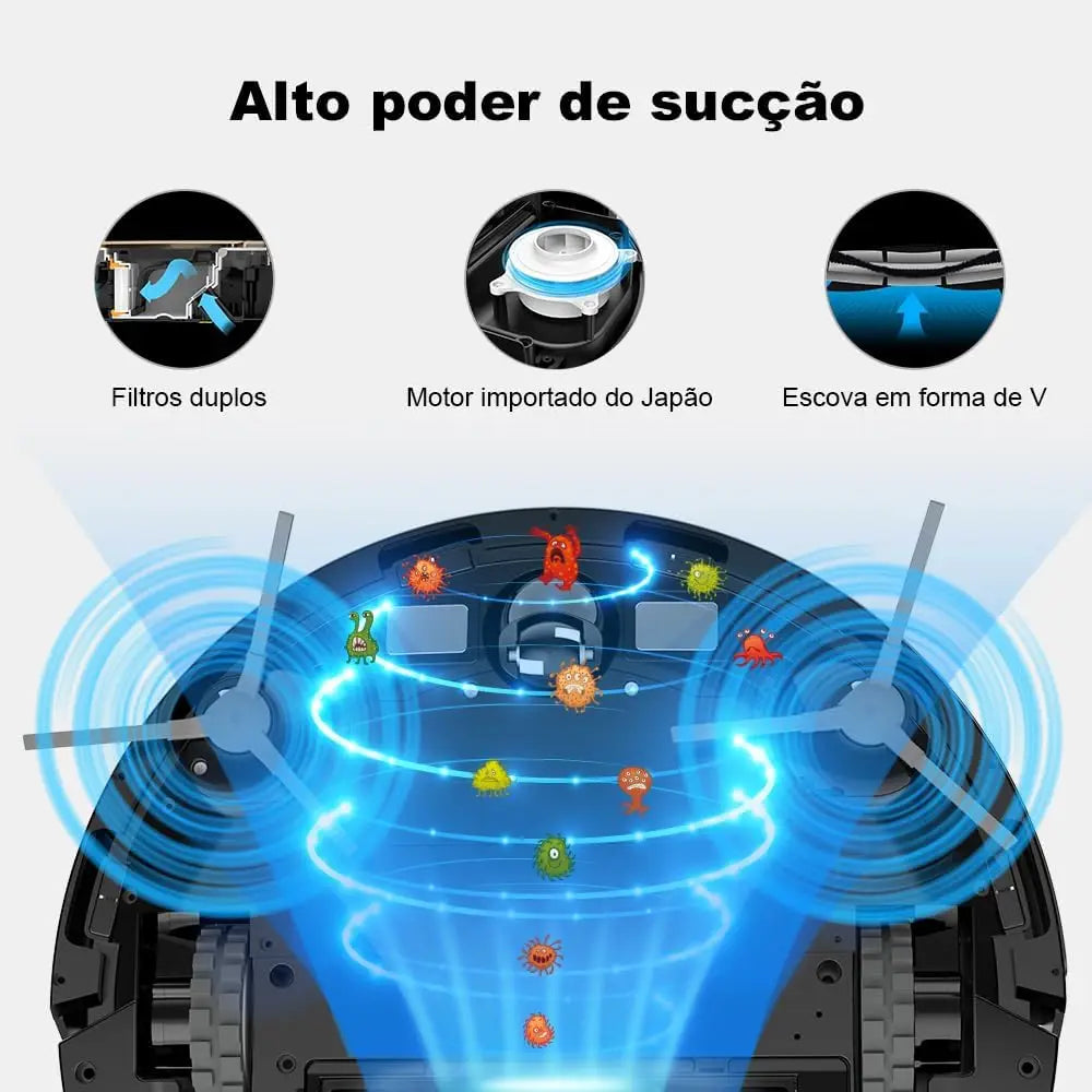 3-in-1 Robot Vacuum Cleaner – Smart Sweeping, Vacuuming & Mopping