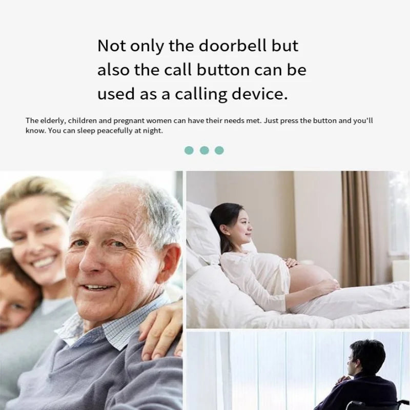 Smart Wireless Doorbell – 300M Range, 60 Chimes, Easy Installation