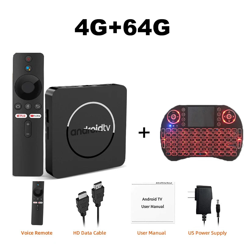 Q10 Android 16 TV Box – 8K HDR10+, Dual WiFi, Bluetooth 5.0 & Voice Control