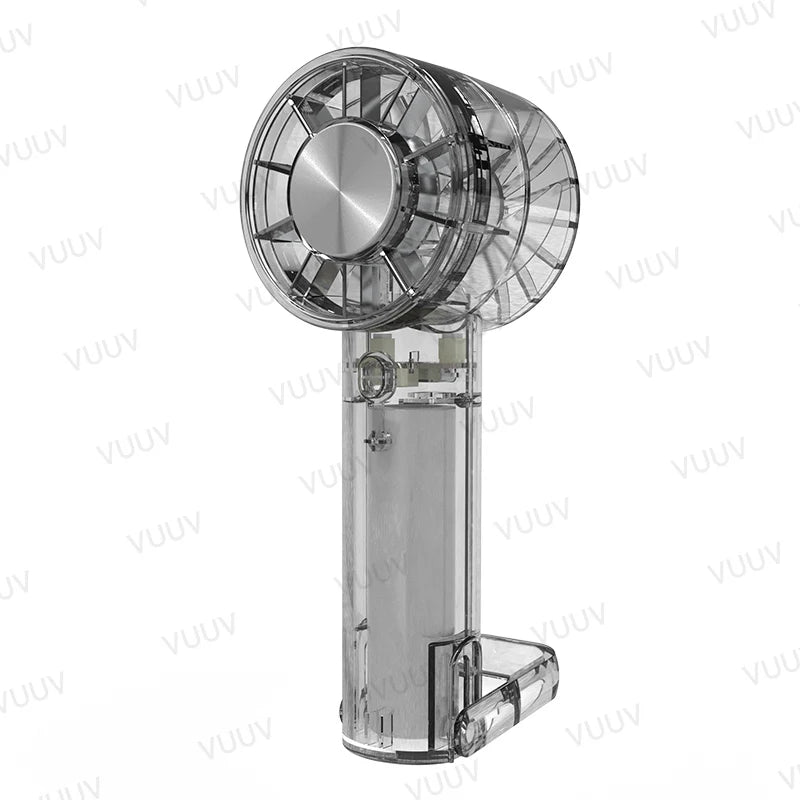 VUUV Portable High Speed Cooling Handheld Fan 2000mAh Rechargeable 100 Wind Speeds Adjustable Mini Foldable Air Fan