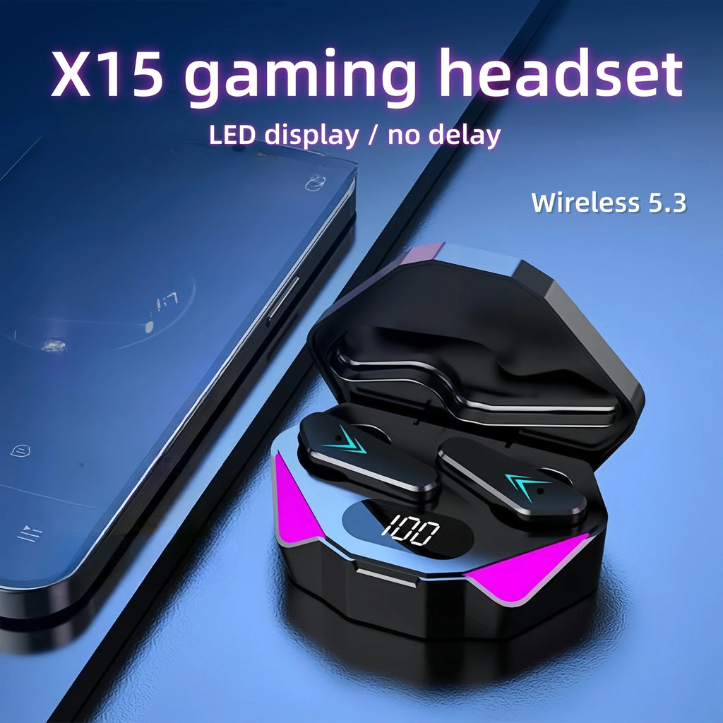 Wireless Bluetooth Headset LED