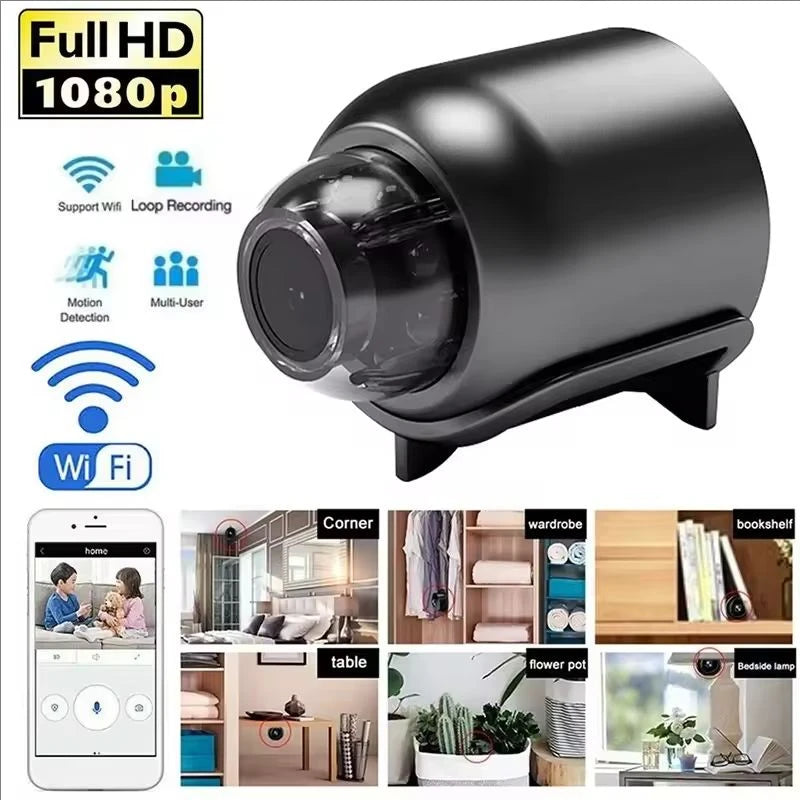 X5 Mini WiFi Security Camera 1080P HD – Night Vision & Motion Detection