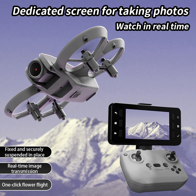 Mini Foldable 4K Camera Drone – WiFi FPV RC Quadcopter with Hover Mode