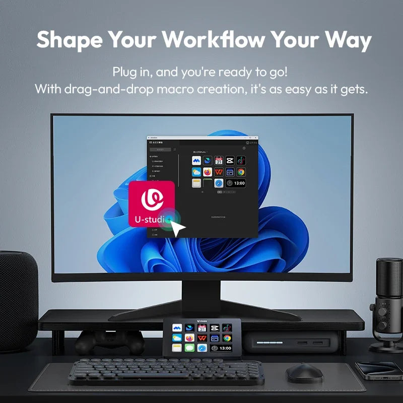 Ulanzi D200 Stream Deck – 13 Customizable LCD Keys for Live Streaming & Content Creation