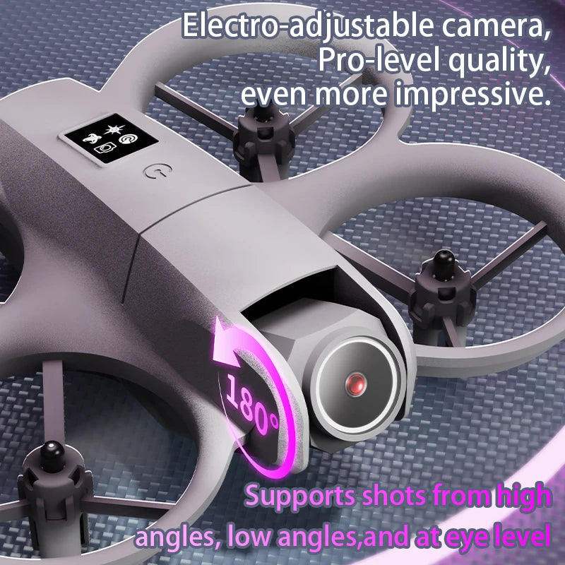 Mini Foldable 4K Camera Drone – WiFi FPV RC Quadcopter with Hover Mode