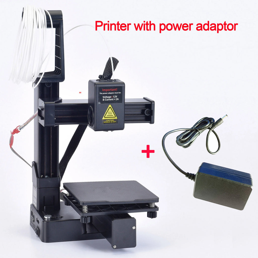 EasyThreed Entry-Level 3D Printer – Compatible with PLA & TPU 1.75mm Filament, Includes Power Adapter