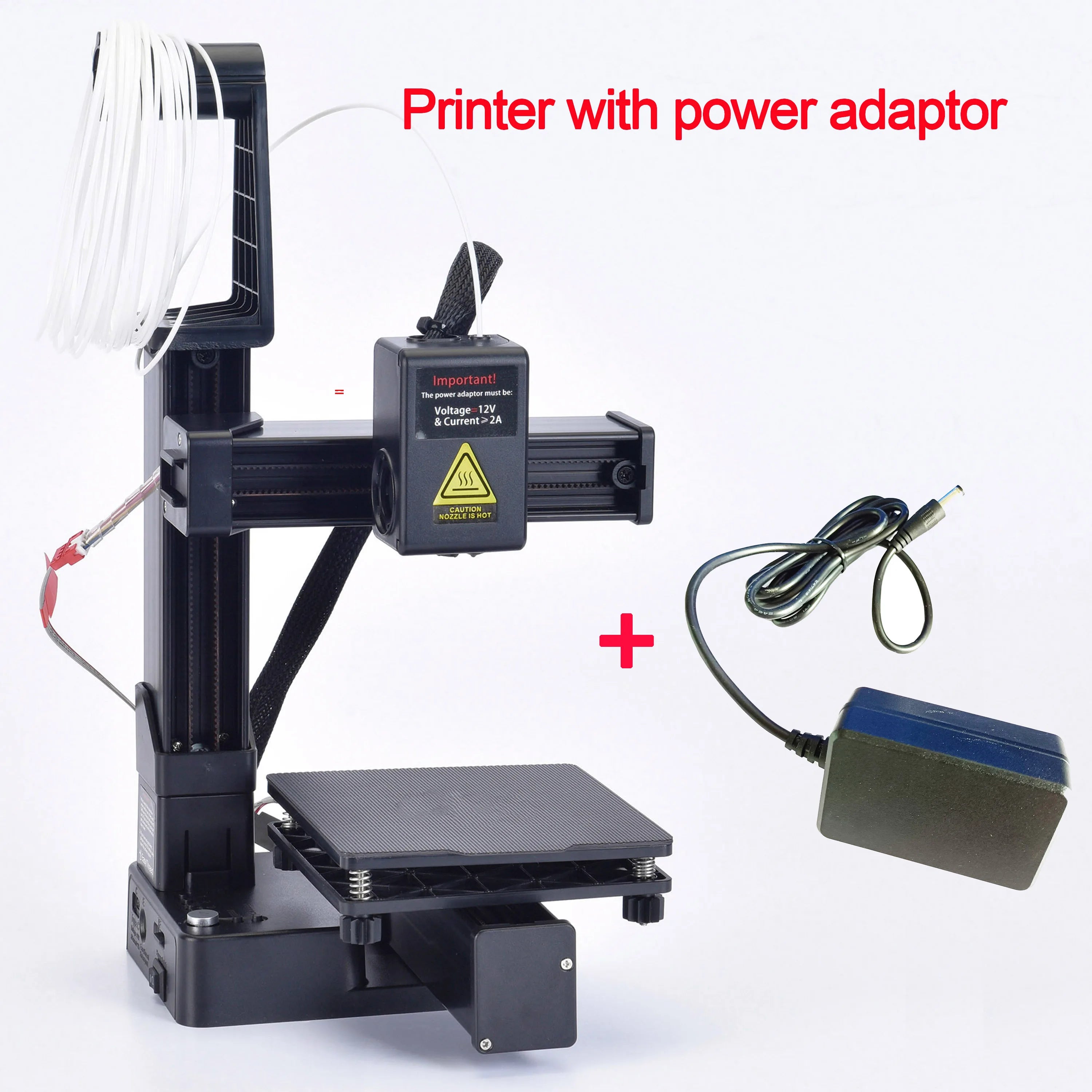 EasyThreed Entry-Level 3D Printer – Compatible with PLA & TPU 1.75mm Filament, Includes Power Adapter