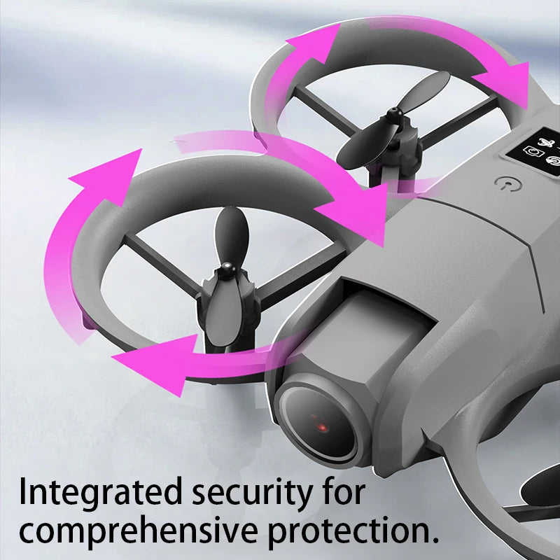 Mini Foldable 4K Camera Drone – WiFi FPV RC Quadcopter with Hover Mode