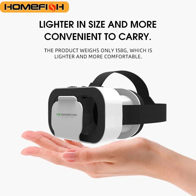 3D VR Headset for Smartphones – Virtual Reality Glasses Compatible with Android & iPhone