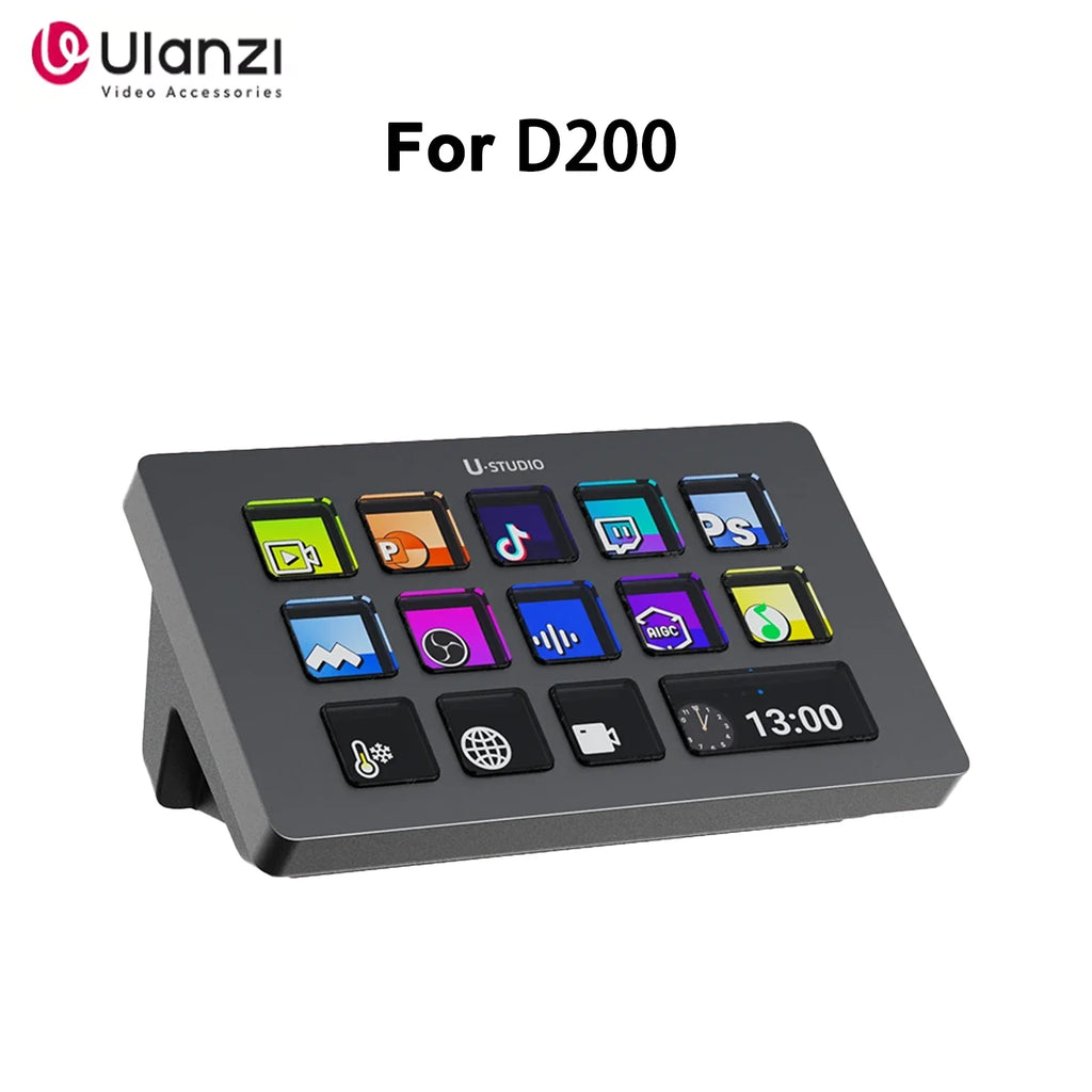 Ulanzi D200 Stream Deck – 13 Customizable LCD Keys for Live Streaming & Content Creation