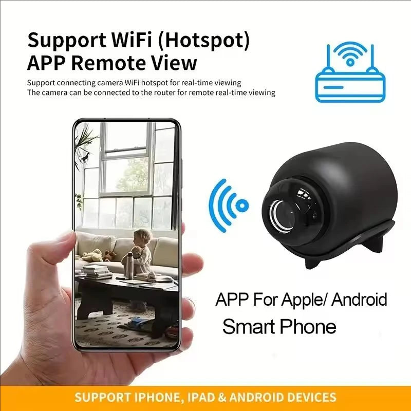 X5 Mini WiFi Security Camera 1080P HD – Night Vision & Motion Detection