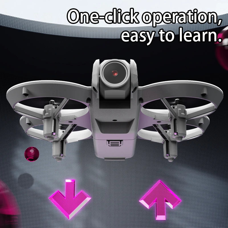 Mini Foldable 4K Camera Drone – WiFi FPV RC Quadcopter with Hover Mode