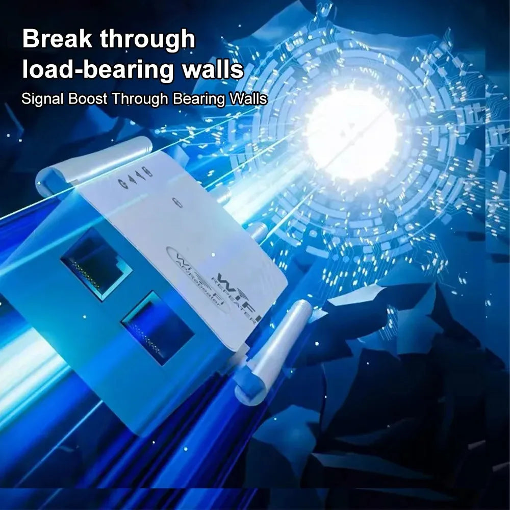 1200Mbps Dual-Band WiFi Range Extender – 2.4GHz & 5GHz Wireless Signal Booster